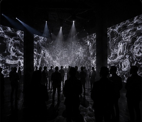 Immersive projection and atmospheric event environment
