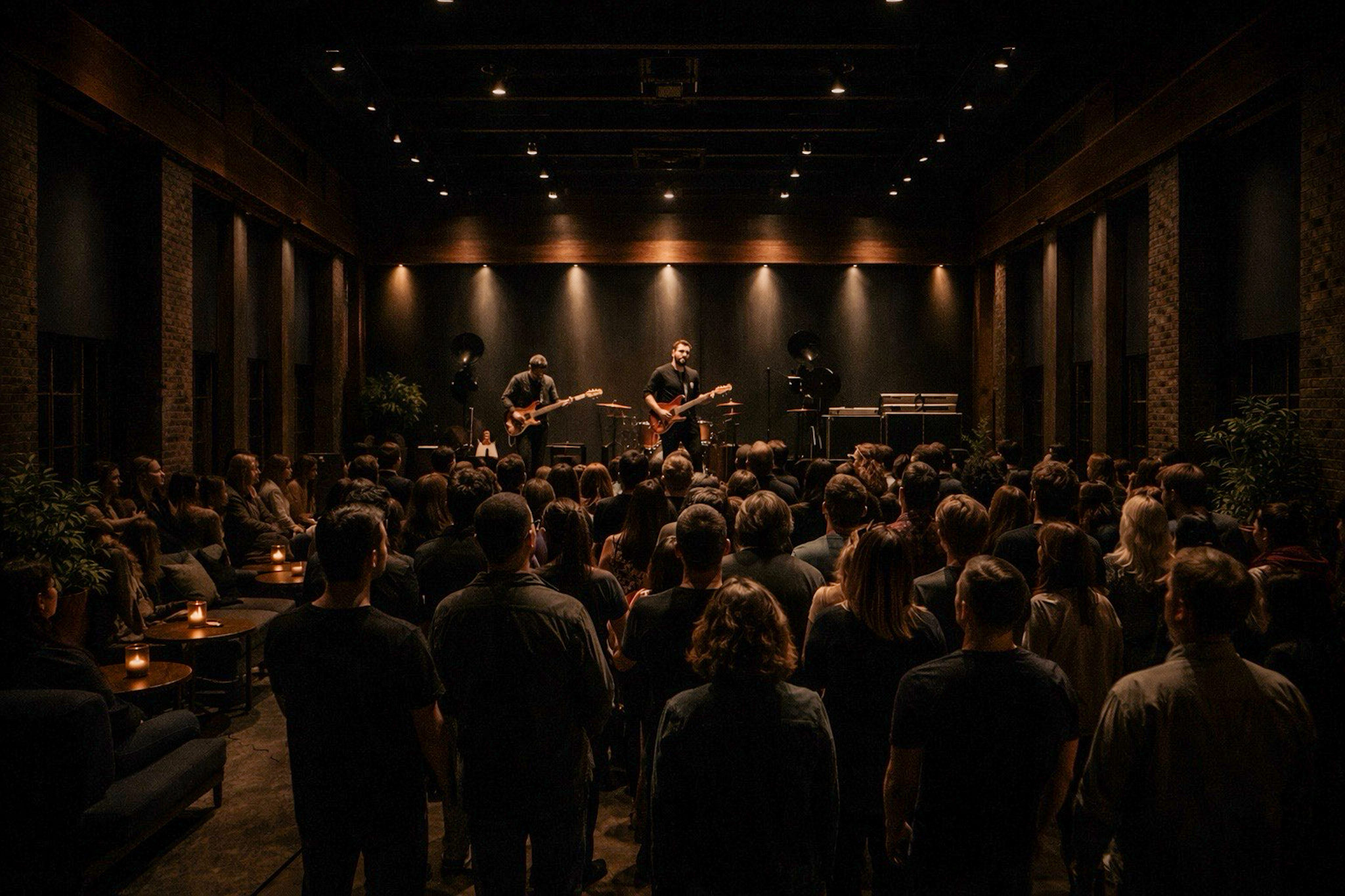 Intimate live music room